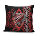 Aotearoa Iwi Ngapuhi Pillow Cover NZ Maori Humpback Whale Taniko Motifs