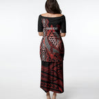 Aotearoa Iwi Ngapuhi Personalised Puletasi NZ Maori Humpback Whale Taniko Motifs