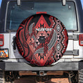 Aotearoa Iwi Ngapuhi Spare Tire Cover NZ Maori Humpback Whale Taniko Motifs