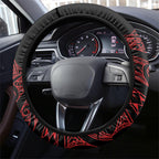Aotearoa Iwi Ngapuhi Steering Wheel Cover NZ Maori Humpback Whale Taniko Motifs