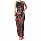 Aotearoa Iwi Ngapuhi Personalised Tank Maxi Dress NZ Maori Humpback Whale Taniko Motifs