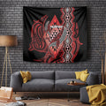 Aotearoa Iwi Ngapuhi Tapestry NZ Maori Humpback Whale Taniko Motifs