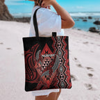 Aotearoa Iwi Ngapuhi Tote Bag NZ Maori Humpback Whale Taniko Motifs