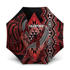 Aotearoa Iwi Ngapuhi Umbrella NZ Maori Humpback Whale Taniko Motifs