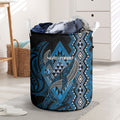 Aotearoa Iwi Ngati Porou Laundry Basket NZ Maori Humpback Whale Taniko Motifs