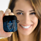 Aotearoa Iwi Ngati Porou AirPods Case NZ Maori Humpback Whale Taniko Motifs