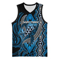 Aotearoa Iwi Ngati Porou Personalised Basketball Jersey NZ Maori Humpback Whale Taniko Motifs