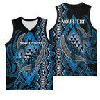 Aotearoa Iwi Ngati Porou Personalised Basketball Jersey NZ Maori Humpback Whale Taniko Motifs
