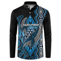 Aotearoa Iwi Ngati Porou Personalised Button Sweatshirt NZ Maori Humpback Whale Taniko Motifs