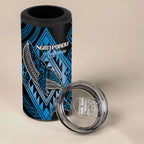 Aotearoa Iwi Ngati Porou Personalised 4 in 1 Can Cooler Tumbler NZ Maori Humpback Whale Taniko Motifs
