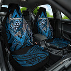 Aotearoa Iwi Ngati Porou Car Seat Cover NZ Maori Humpback Whale Taniko Motifs
