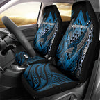 Aotearoa Iwi Ngati Porou Car Seat Cover NZ Maori Humpback Whale Taniko Motifs