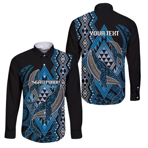 Aotearoa Iwi Ngati Porou Personalised Family Matching Summer Maxi Dress and Hawaiian Shirt NZ Maori Humpback Whale Taniko Motifs