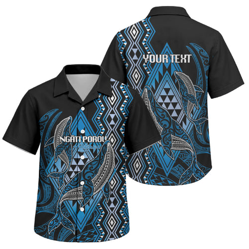 Aotearoa Iwi Ngati Porou Personalised Family Matching Summer Maxi Dress and Hawaiian Shirt NZ Maori Humpback Whale Taniko Motifs