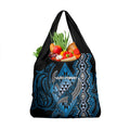 Aotearoa Iwi Ngati Porou Grocery Bag NZ Maori Humpback Whale Taniko Motifs