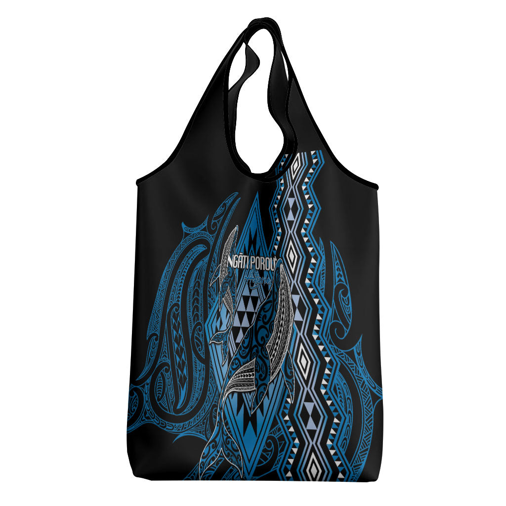 Aotearoa Iwi Ngati Porou Grocery Bag NZ Maori Humpback Whale Taniko Motifs