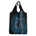 Aotearoa Iwi Ngati Porou Grocery Bag NZ Maori Humpback Whale Taniko Motifs