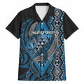Aotearoa Iwi Ngati Porou Personalised Hawaiian Shirt NZ Maori Humpback Whale Taniko Motifs