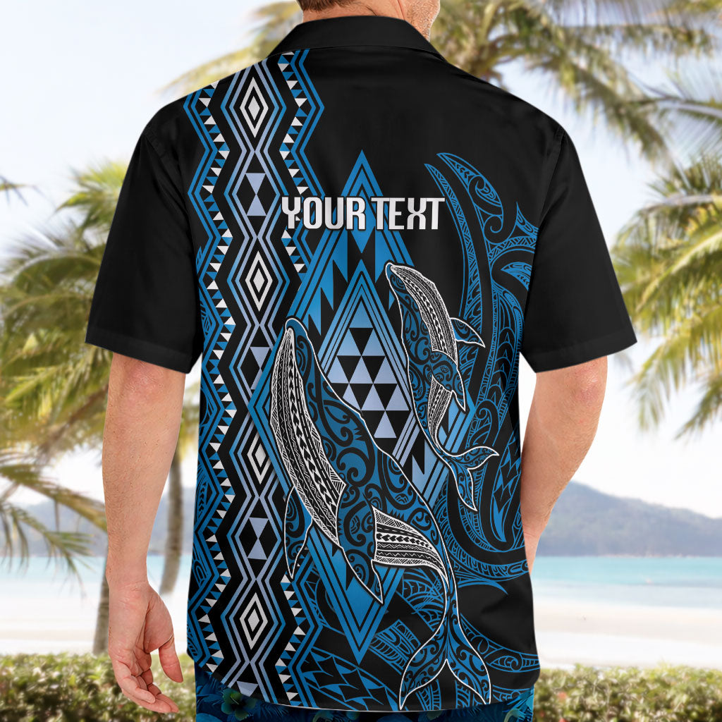 Aotearoa Iwi Ngati Porou Personalised Hawaiian Shirt NZ Maori Humpback Whale Taniko Motifs