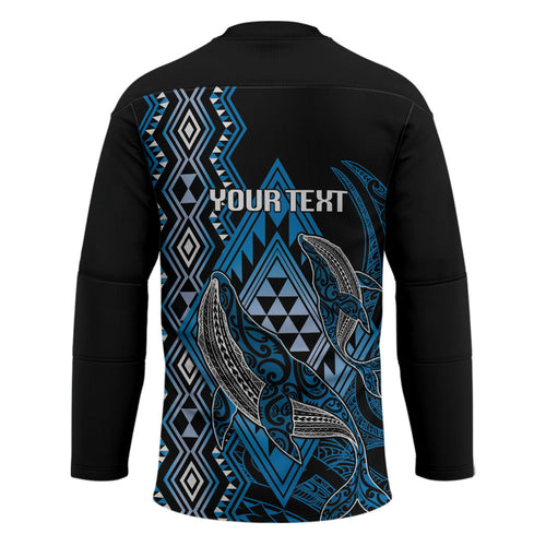 Aotearoa Iwi Ngati Porou Personalised Hockey Jersey NZ Maori Humpback Whale Taniko Motifs