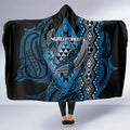 Aotearoa Iwi Ngati Porou Hooded Blanket NZ Maori Humpback Whale Taniko Motifs