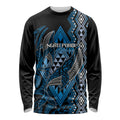 Aotearoa Iwi Ngati Porou Personalised Long Sleeve Shirt NZ Maori Humpback Whale Taniko Motifs