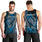 Aotearoa Iwi Ngati Porou Personalised Men Tank Top NZ Maori Humpback Whale Taniko Motifs