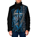 Aotearoa Iwi Ngati Porou Personalised Padded Jacket NZ Maori Humpback Whale Taniko Motifs