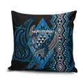 Aotearoa Iwi Ngati Porou Pillow Cover NZ Maori Humpback Whale Taniko Motifs