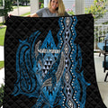 Aotearoa Iwi Ngati Porou Quilt NZ Maori Humpback Whale Taniko Motifs