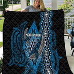 Aotearoa Iwi Ngati Porou Quilt NZ Maori Humpback Whale Taniko Motifs