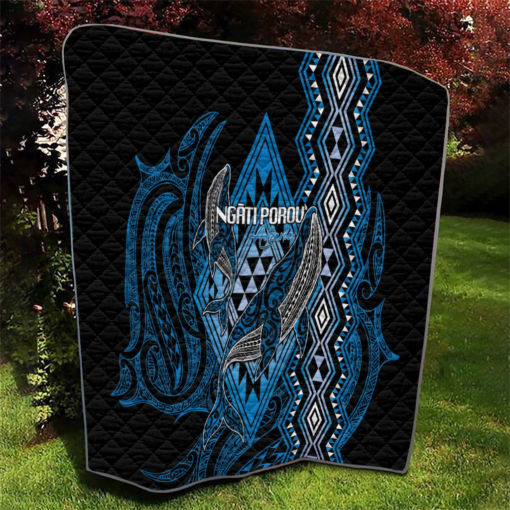 Aotearoa Iwi Ngati Porou Quilt NZ Maori Humpback Whale Taniko Motifs