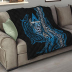 Aotearoa Iwi Ngati Porou Quilt NZ Maori Humpback Whale Taniko Motifs