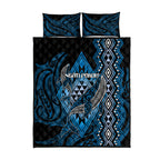 Aotearoa Iwi Ngati Porou Quilt Bed Set NZ Maori Humpback Whale Taniko Motifs