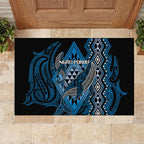 Aotearoa Iwi Ngati Porou Rubber Doormat NZ Maori Humpback Whale Taniko Motifs