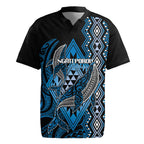 Aotearoa Iwi Ngati Porou Personalised Rugby Jersey NZ Maori Humpback Whale Taniko Motifs