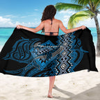 Aotearoa Iwi Ngati Porou Sarong NZ Maori Humpback Whale Taniko Motifs