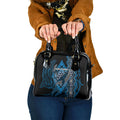Aotearoa Iwi Ngati Porou Shoulder Handbag NZ Maori Humpback Whale Taniko Motifs