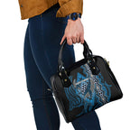 Aotearoa Iwi Ngati Porou Shoulder Handbag NZ Maori Humpback Whale Taniko Motifs