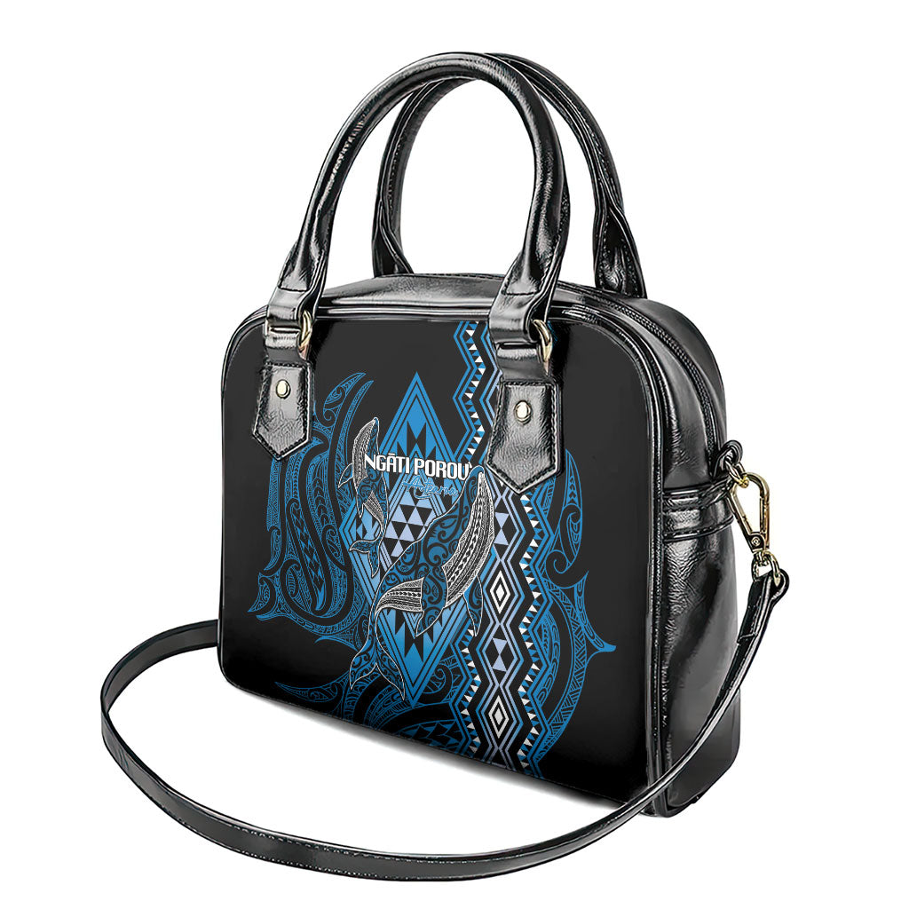 Aotearoa Iwi Ngati Porou Shoulder Handbag NZ Maori Humpback Whale Taniko Motifs