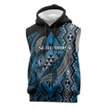 Aotearoa Iwi Ngati Porou Personalised Sleeveless Hoodie NZ Maori Humpback Whale Taniko Motifs