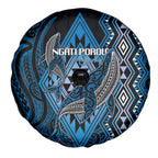 Aotearoa Iwi Ngati Porou Spare Tire Cover NZ Maori Humpback Whale Taniko Motifs
