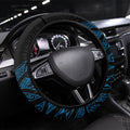 Aotearoa Iwi Ngati Porou Steering Wheel Cover NZ Maori Humpback Whale Taniko Motifs