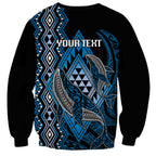 Aotearoa Iwi Ngati Porou Personalised Sweatshirt NZ Maori Humpback Whale Taniko Motifs