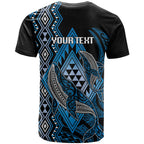 Aotearoa Iwi Ngati Porou Personalised T Shirt NZ Maori Humpback Whale Taniko Motifs