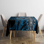 Aotearoa Iwi Ngati Porou Tablecloth NZ Maori Humpback Whale Taniko Motifs