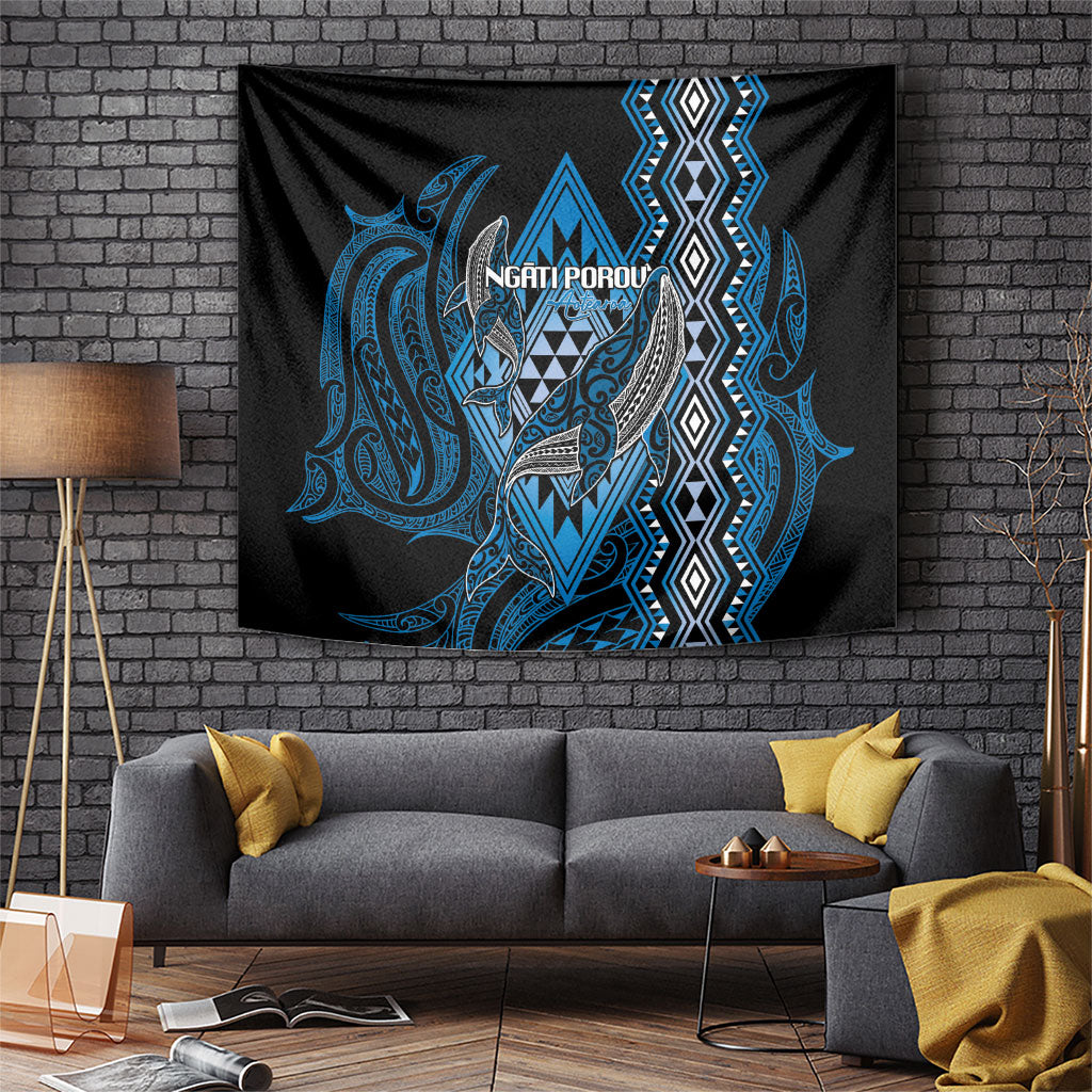 Aotearoa Iwi Ngati Porou Tapestry NZ Maori Humpback Whale Taniko Motifs