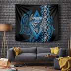 Aotearoa Iwi Ngati Porou Tapestry NZ Maori Humpback Whale Taniko Motifs