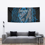 Aotearoa Iwi Ngati Porou Tapestry NZ Maori Humpback Whale Taniko Motifs