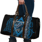 Aotearoa Iwi Ngati Porou Travel Bag NZ Maori Humpback Whale Taniko Motifs